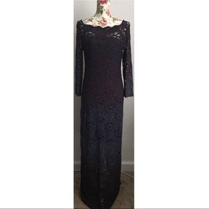 PrOm 💎 Glittery Long Lace Dress